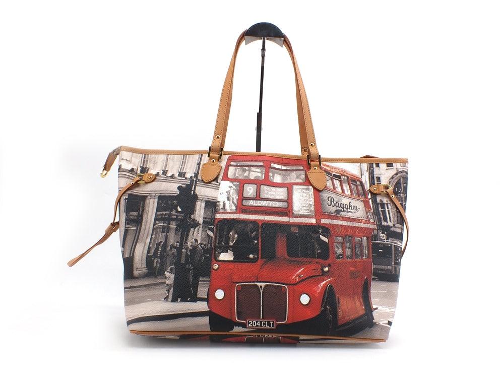 BAGGHY Borsa Med Pelle City 04 London Multicolor B18IBBAMCY04 - Sandrini Calzature e Abbigliamento