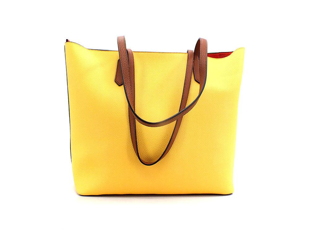BAGGHY Borsa Shoppping Logo Multicolor Giallo GQ7410 - Sandrini Calzature e Abbigliamento