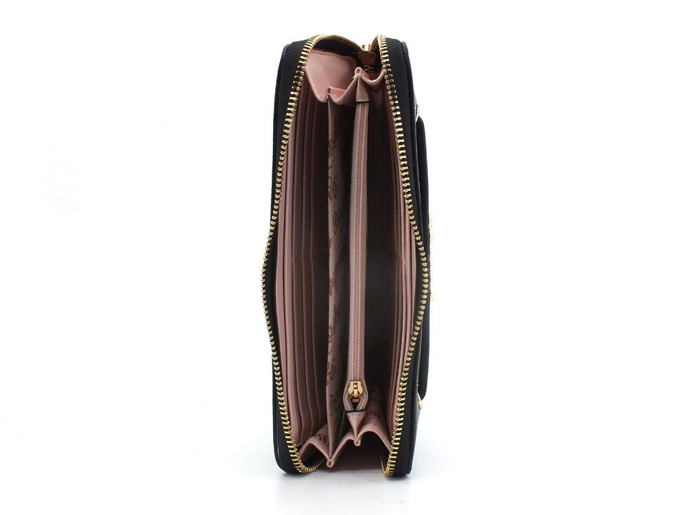 BAGGHY Portafoglio Double Zip Logo Nero GC6240 - Sandrini Calzature e Abbigliamento