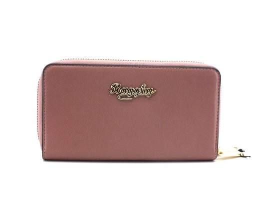 BAGGHY Portafoglio Double Zip Logo Pink Fard GD6350 - Sandrini Calzature e Abbigliamento