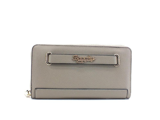BAGGHY Portafoglio Double Zip Logo Roccia Grigio GC6240 - Sandrini Calzature e Abbigliamento