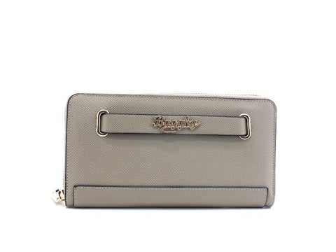 BAGGHY Portafoglio Double Zip Logo Roccia Grigio GC6240 - Sandrini Calzature e Abbigliamento