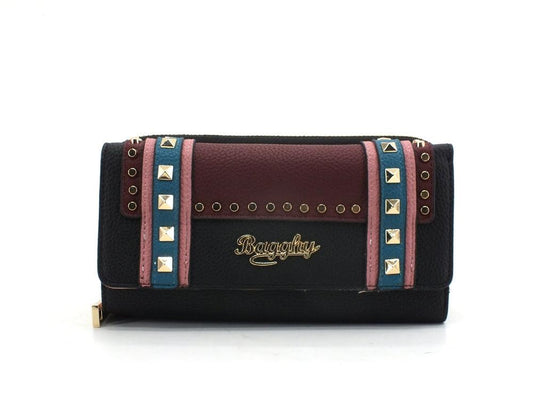 BAGGHY Portafoglio Zip Placca Tracolla Multi Nero GJ5760 - Sandrini Calzature e Abbigliamento