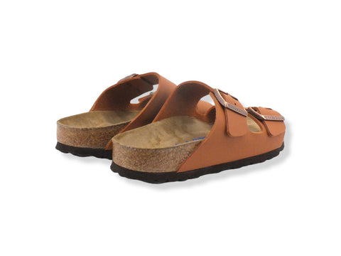 BIRKENSTOCK Arizona Ciabatta Due Fibbie Donna Arancione Ginger Brown 0051793 - Sandrini Calzature e Abbigliamento