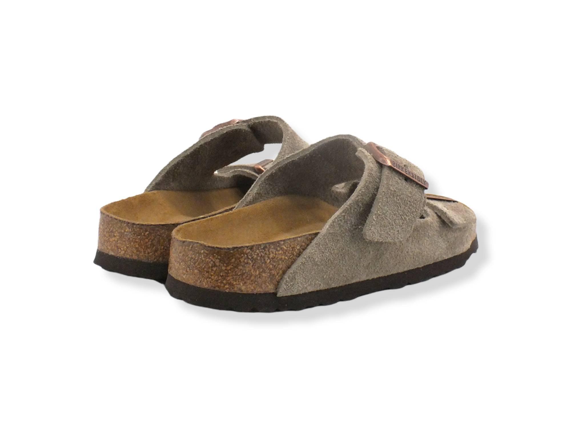 BIRKENSTOCK Arizona Ciabatta Due Fibbie Donna Beige Taupe 0951303 - Sandrini Calzature e Abbigliamento