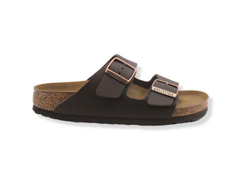 BIRKENSTOCK Arizona Ciabatta Due Fibbie Donna Bronze Dark Brown 0051703 - Sandrini Calzature e Abbigliamento