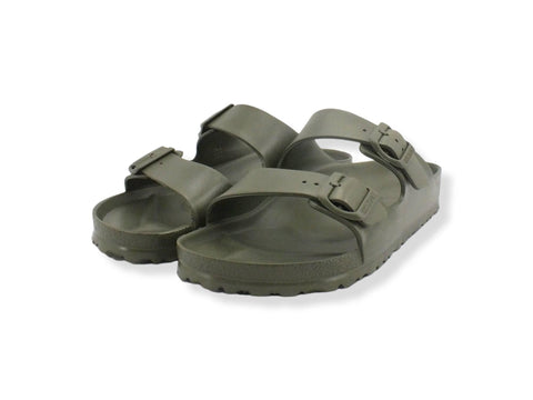 BIRKENSTOCK Arizona Eva Ciabatta Fibbie Donna Verde Khaki 1019094 - Sandrini Calzature e Abbigliamento