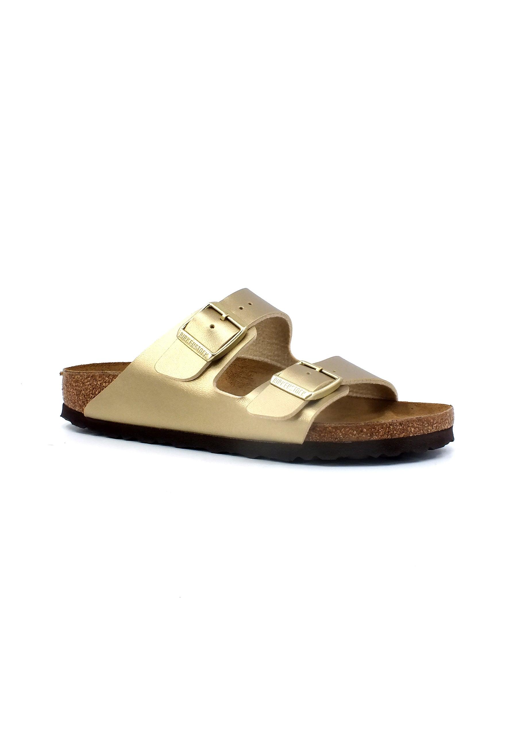 BIRKENSTOCK Arizona Narrow Fit Ciabatta Donna Gold 1016111 - Sandrini Calzature e Abbigliamento