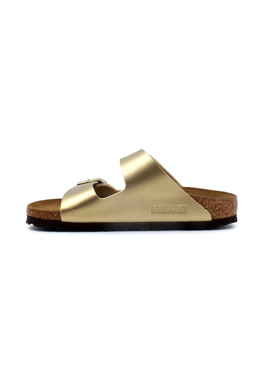 BIRKENSTOCK Arizona Narrow Fit Ciabatta Donna Gold 1016111 - Sandrini Calzature e Abbigliamento