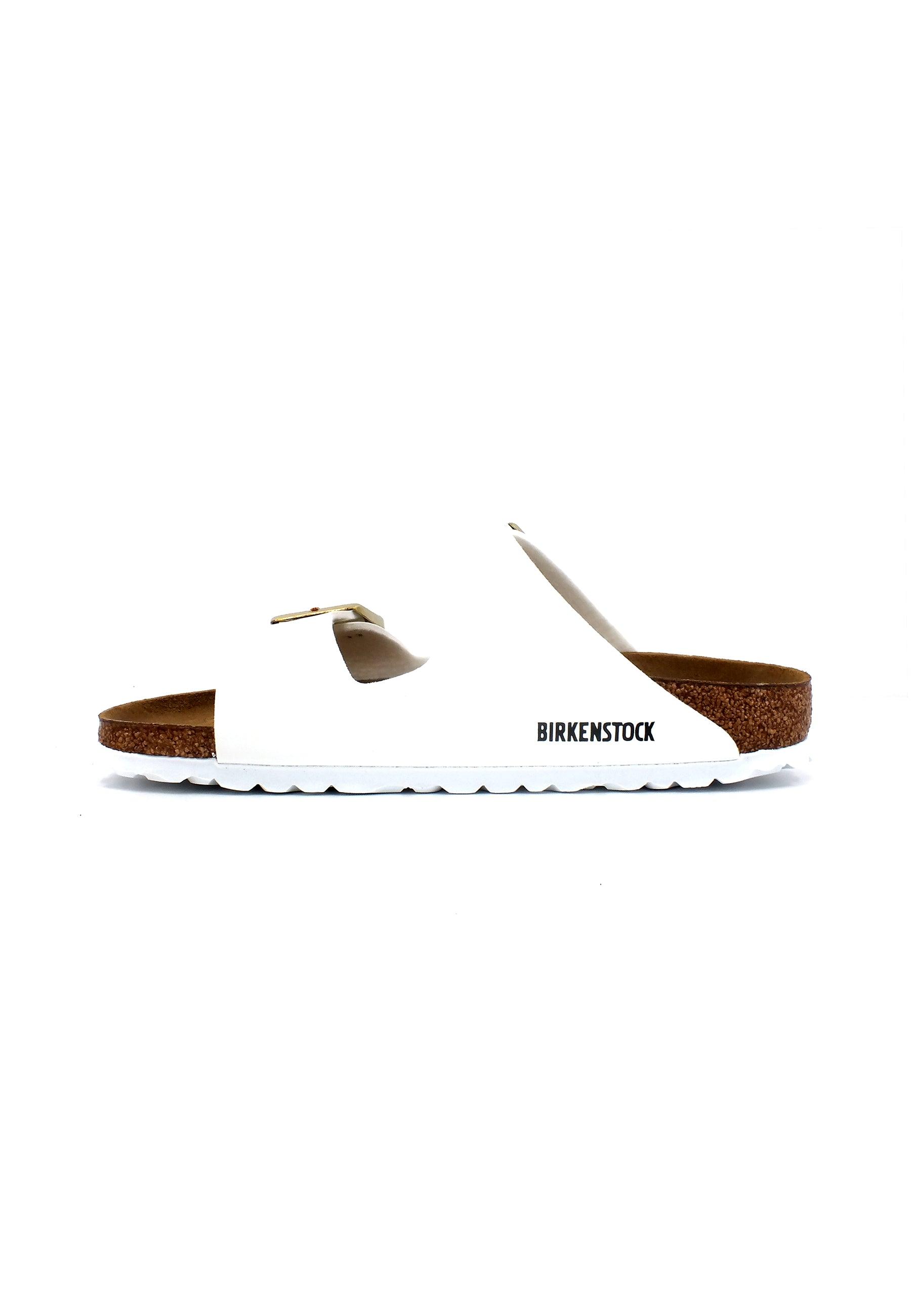 BIRKENSTOCK Arizona Narrow Fit Ciabatta Donna Patent White 1005294 - Sandrini Calzature e Abbigliamento