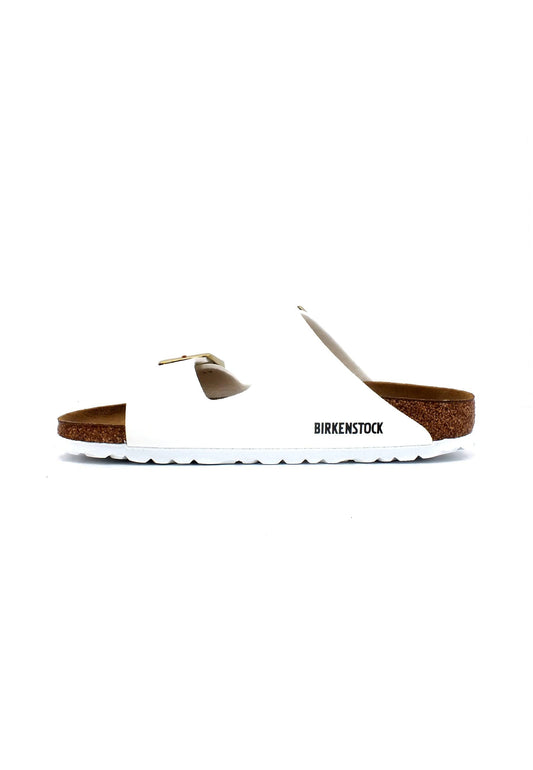 BIRKENSTOCK Arizona Narrow Fit Ciabatta Donna Patent White 1005294 - Sandrini Calzature e Abbigliamento