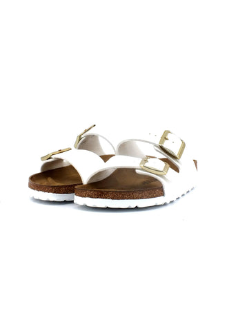 BIRKENSTOCK Arizona Narrow Fit Ciabatta Donna Patent White 1005294 - Sandrini Calzature e Abbigliamento