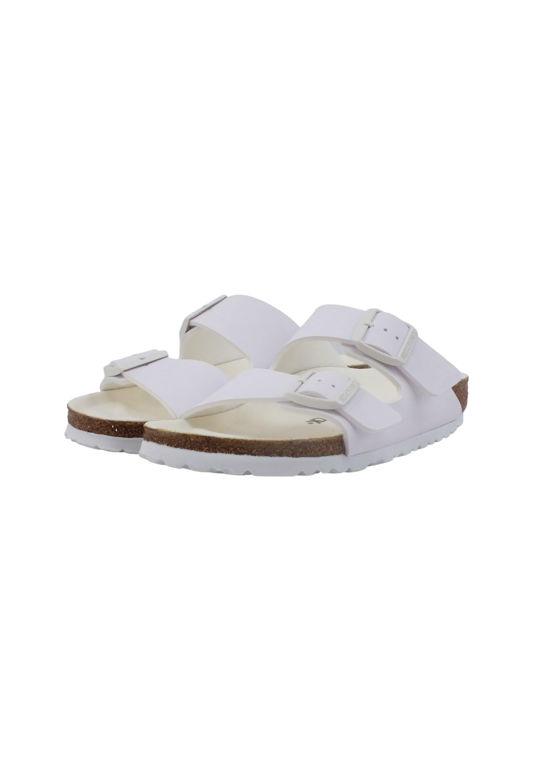 BIRKENSTOCK Arizona Narrow Fit Ciabatta Donna Triple White 1019046 - Sandrini Calzature e Abbigliamento