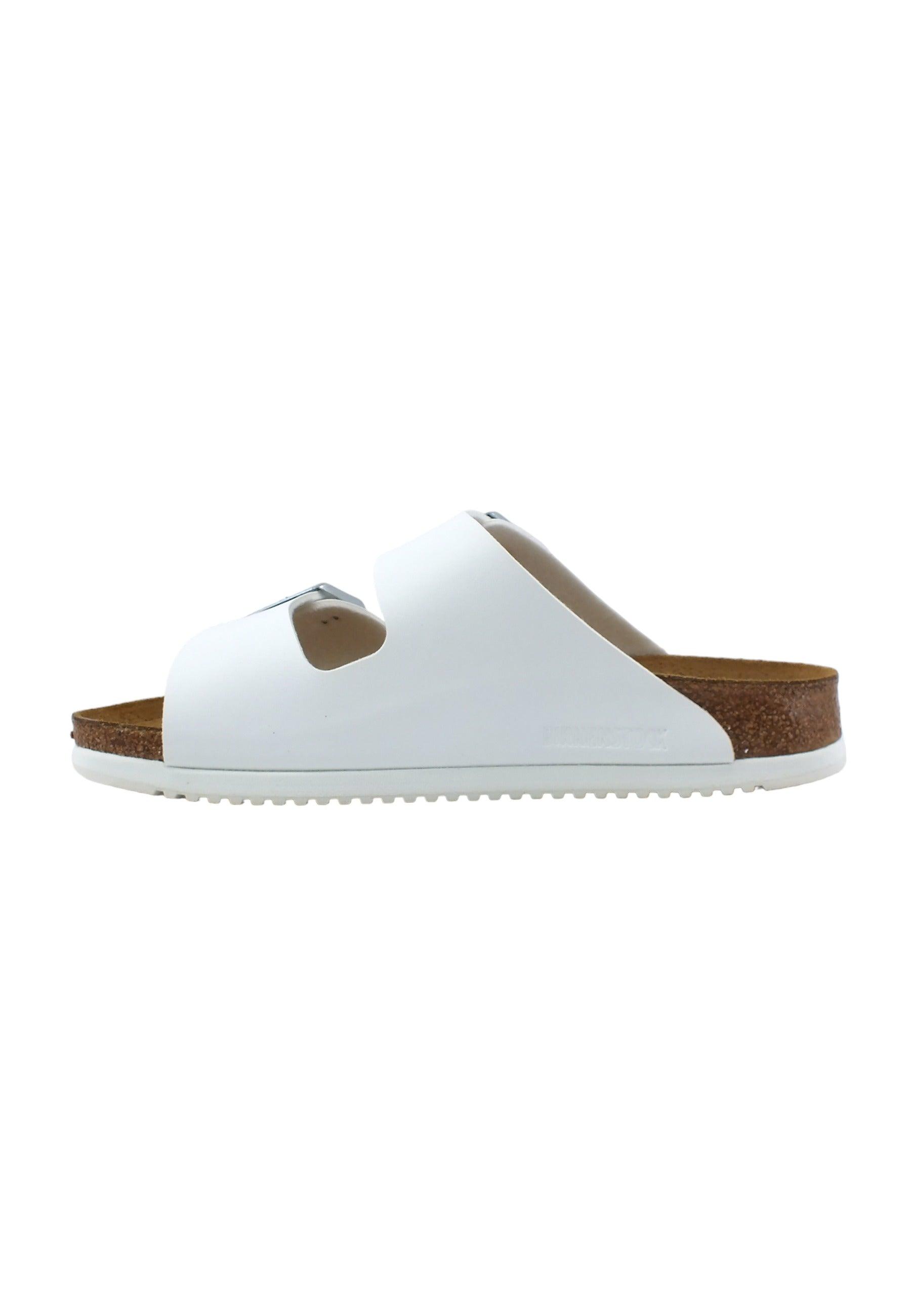 BIRKENSTOCK Arizona Prof Ciabatta Due Fibbie Donna White 1018221 - Sandrini Calzature e Abbigliamento