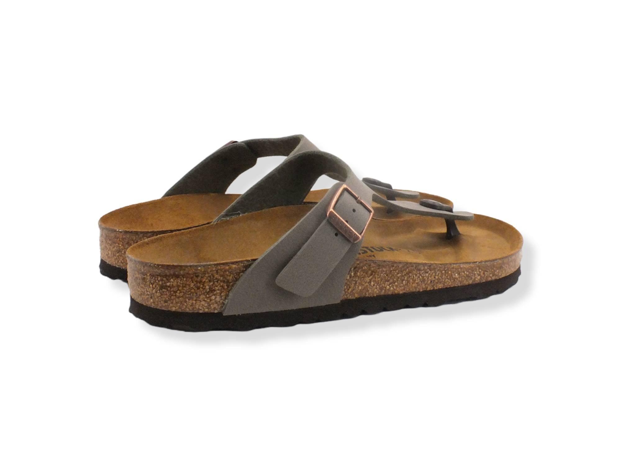 BIRKENSTOCK Gizeh Ciabatta Infradito Fibbia Donna Gigio Stone 0043391 - Sandrini Calzature e Abbigliamento
