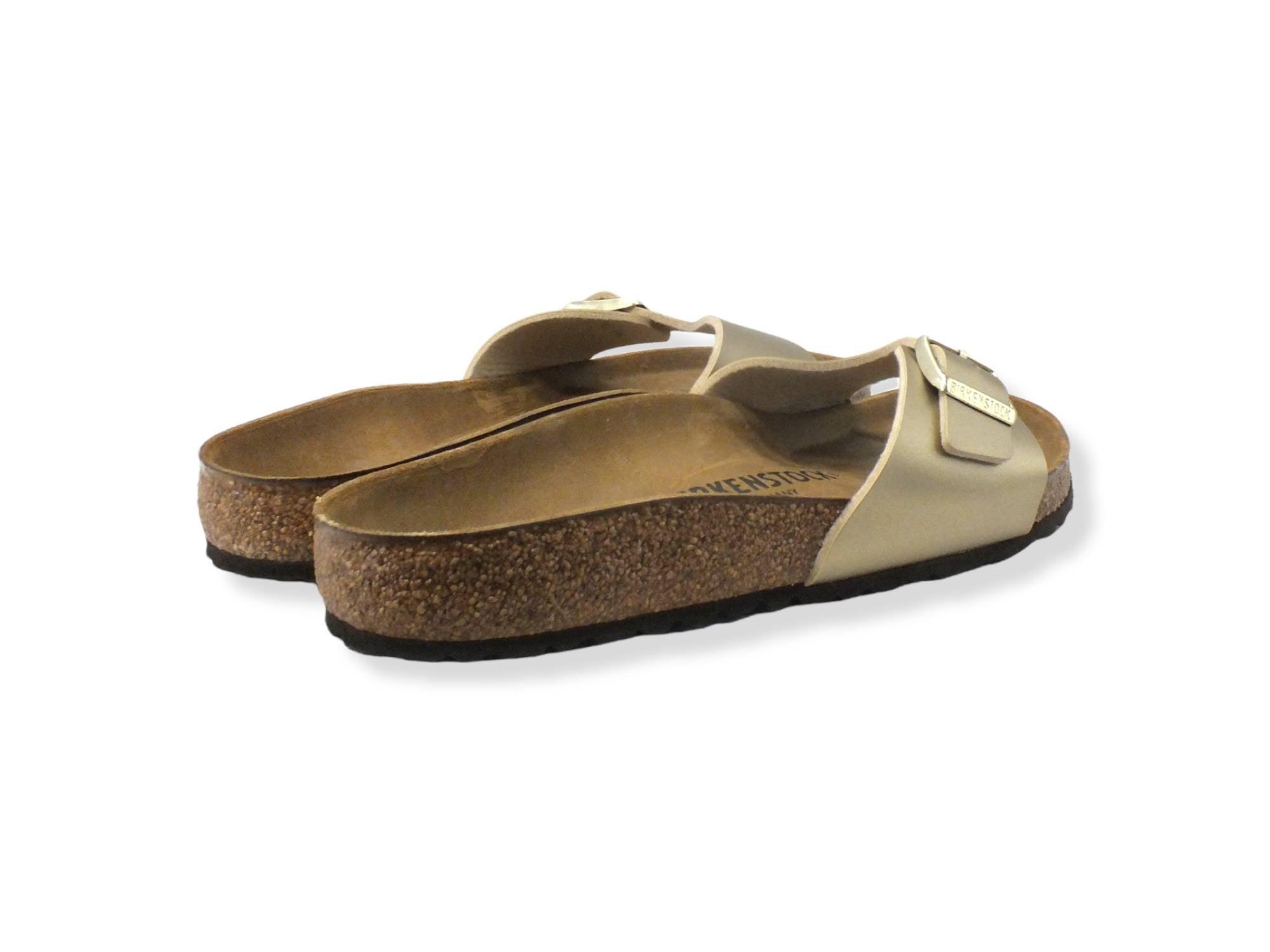 BIRKENSTOCK Madrid Ciabatta Fibbia Donna Gold 1016106 - Sandrini Calzature e Abbigliamento