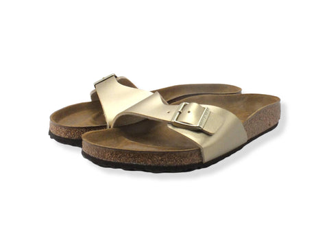 BIRKENSTOCK Madrid Ciabatta Fibbia Donna Gold 1016106 - Sandrini Calzature e Abbigliamento