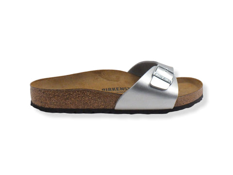 BIRKENSTOCK Madrid Ciabatta Fibbia Donna Silver 0040411 - Sandrini Calzature e Abbigliamento