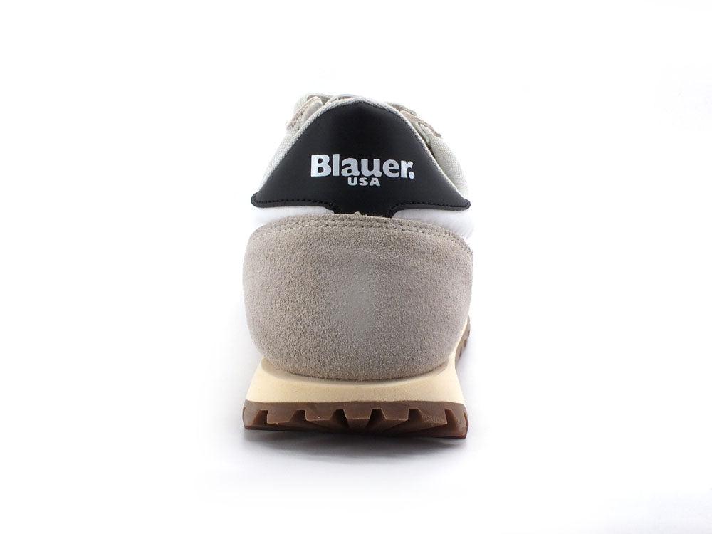 BLAUER Dawson 02 Sneaker Nylon White Green Black S2DAWSON02 - Sandrini Calzature e Abbigliamento
