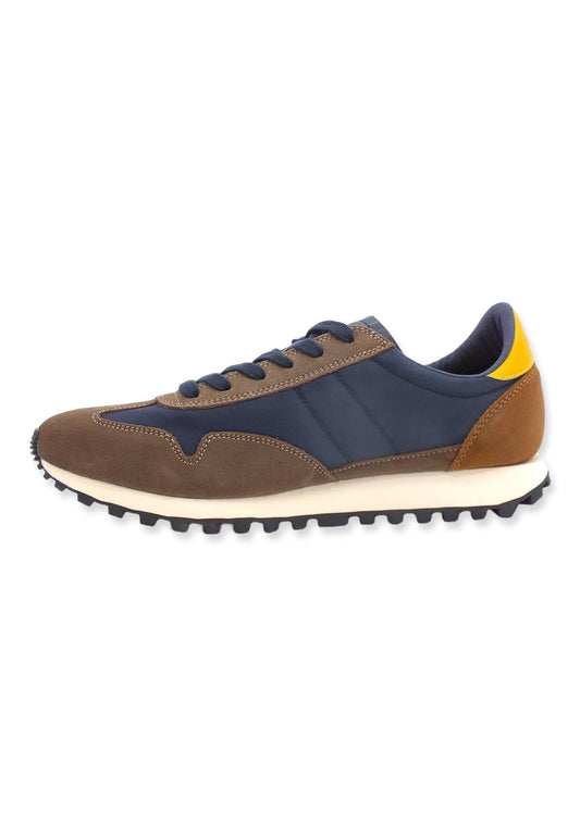 BLAUER Dawson02 Sneaker Uomo Dark Brown Navy F2DAWSON02 - Sandrini Calzature e Abbigliamento