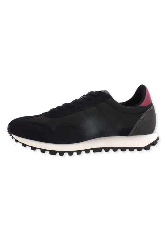 BLAUER Dowson02 Sneaker Uomo Black Dk Red F2DAWSON02 - Sandrini Calzature e Abbigliamento