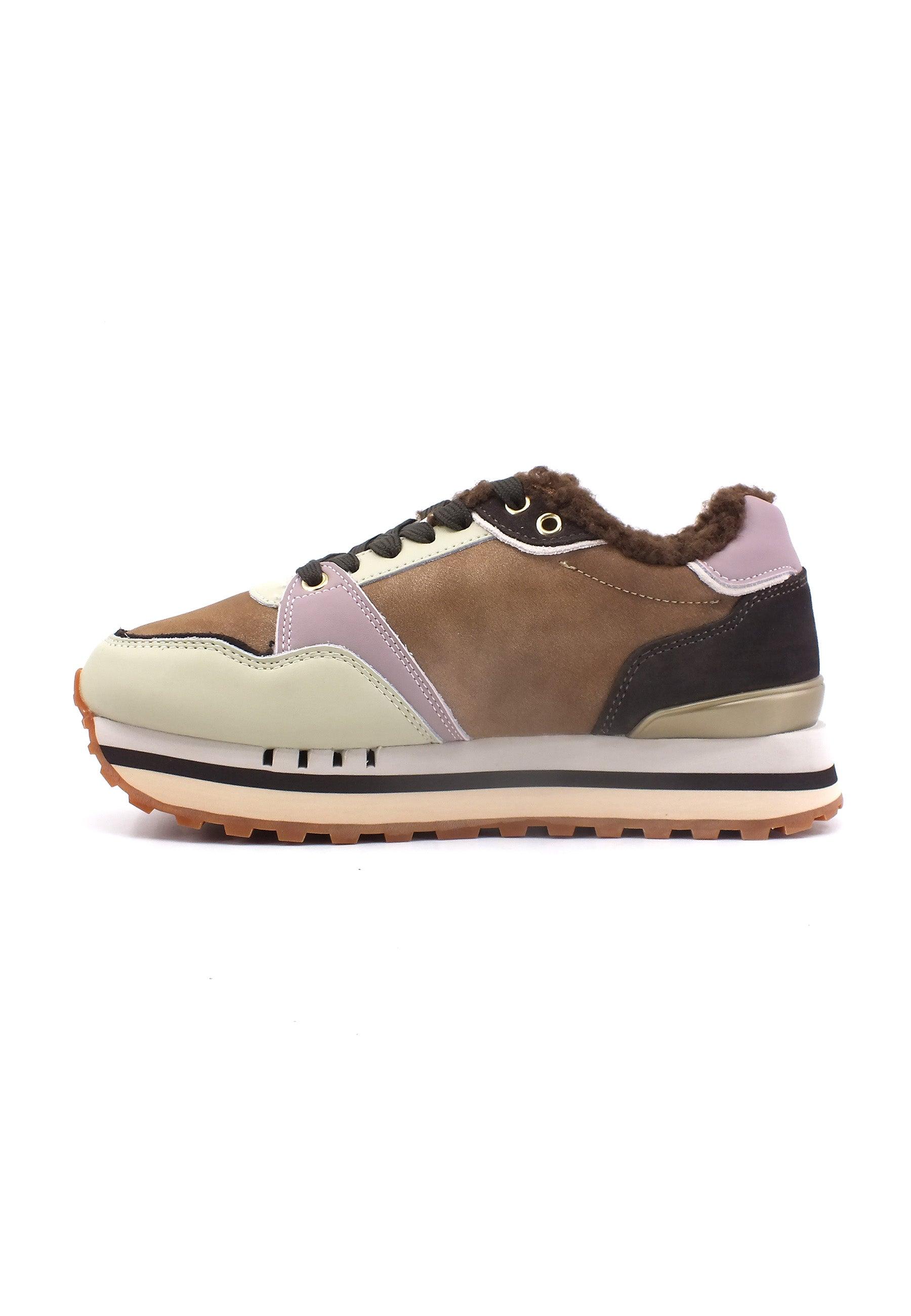 BLAUER Epps01 Sneaker Pelo Donna Cognac Marrone F3EPPS01 - Sandrini Calzature e Abbigliamento