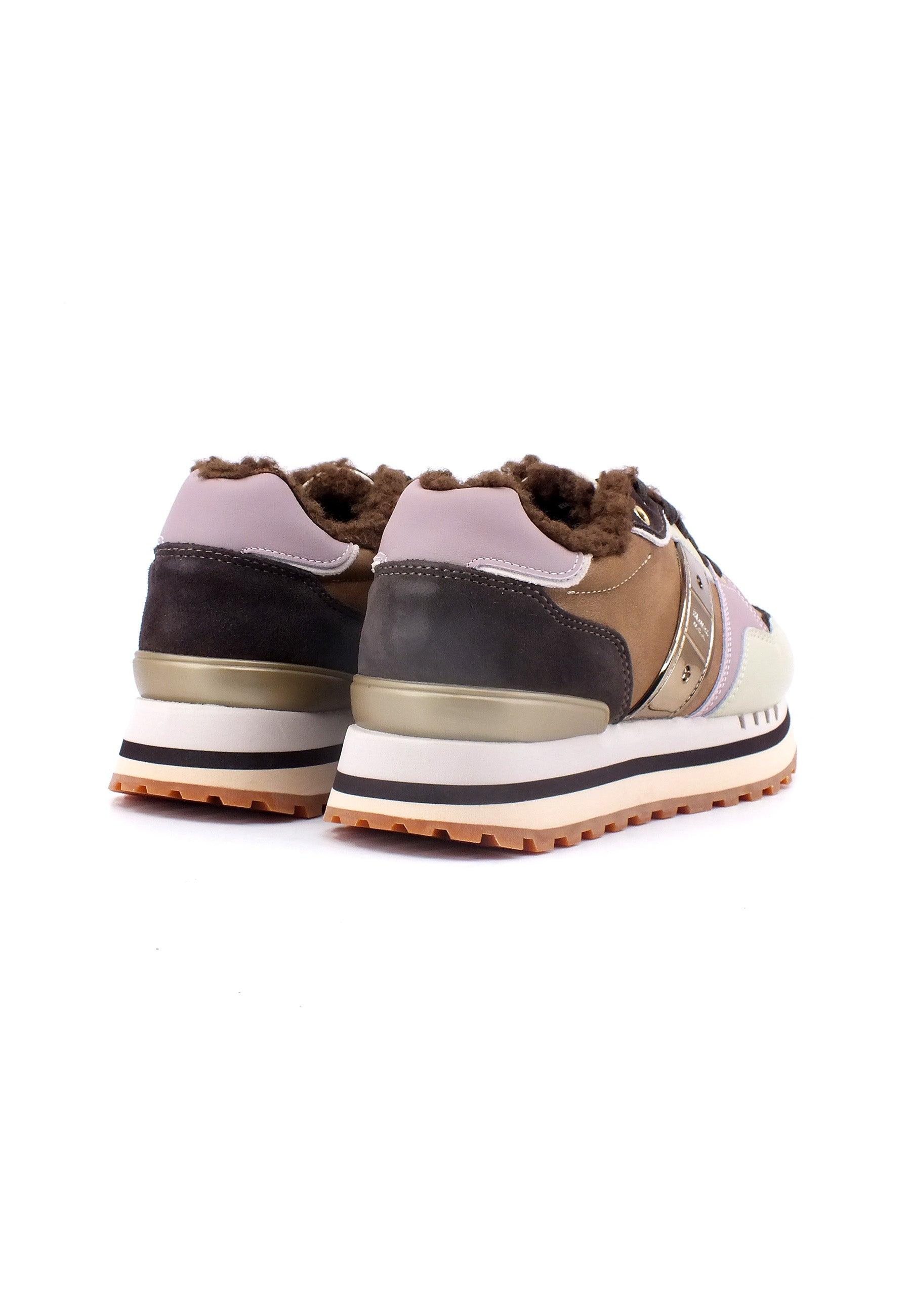 BLAUER Epps01 Sneaker Pelo Donna Cognac Marrone F3EPPS01 - Sandrini Calzature e Abbigliamento