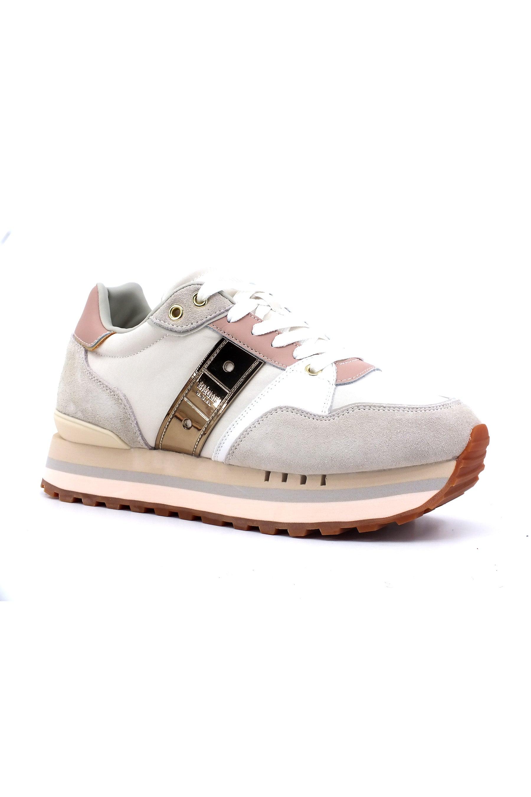 BLAUER Epss01 Sneaker Donna White Nude F3EPPS01 - Sandrini Calzature e Abbigliamento