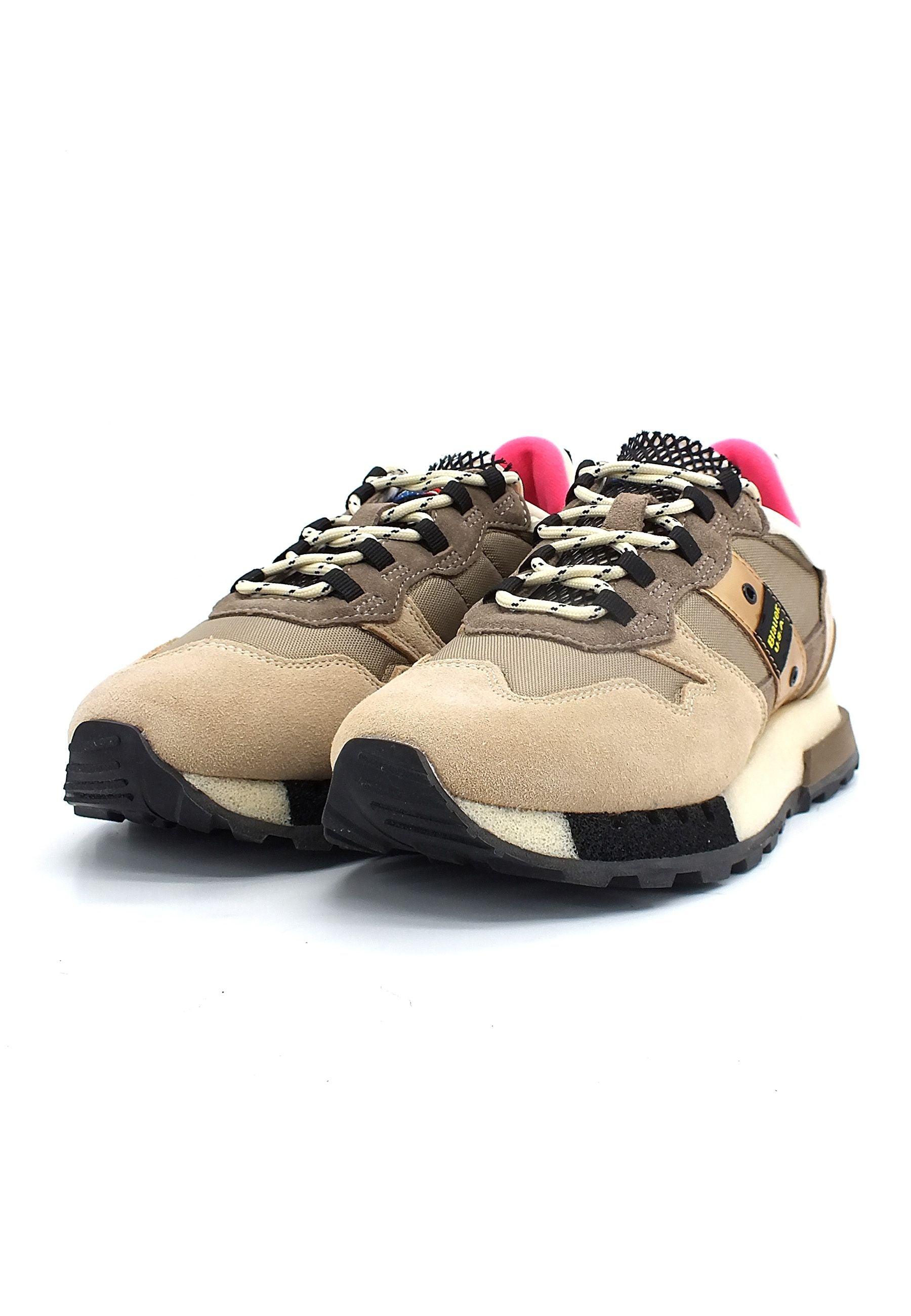 BLAUER Houma 01 Sneaker Donna Beige F2HOUMA01 - Sandrini Calzature e Abbigliamento