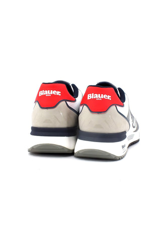 BLAUER Hoxie 01 Sneaker Uomo White Red Navy S3HOXIE01 - Sandrini Calzature e Abbigliamento