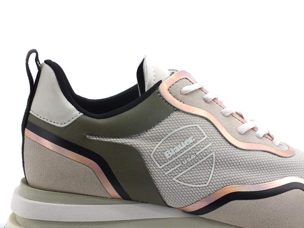 BLAUER Marple 01 Sneaker Traforata Mesh Grey Taupe S2MARPLE01 - Sandrini Calzature e Abbigliamento