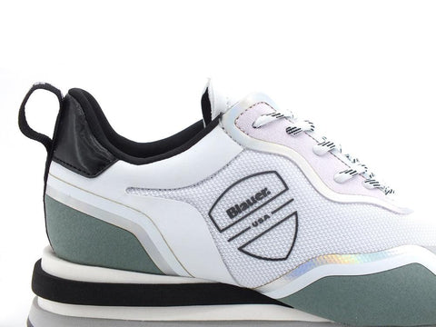 BLAUER Marple 01 Sneaker Traforata Mesh White S2MARPLE01 - Sandrini Calzature e Abbigliamento