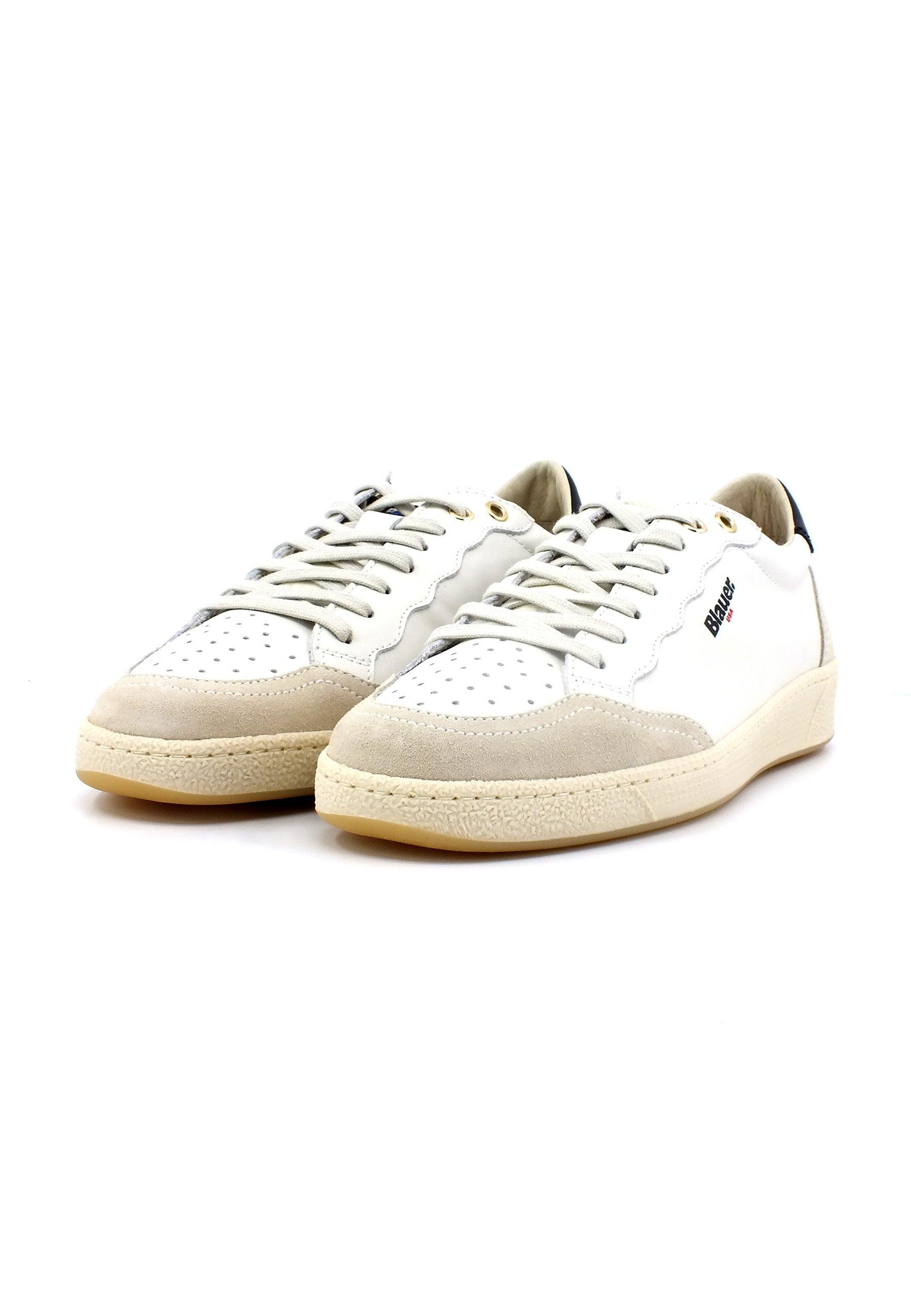 BLAUER Murray 01 Sneaker Uomo White Black S3MURRAY01 - Sandrini Calzature e Abbigliamento