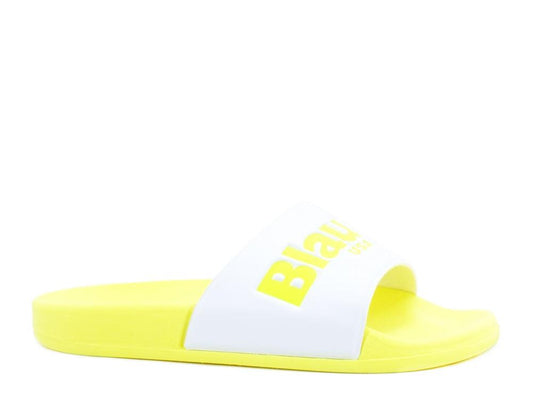 BLAUER Palm01 Ciabatta Yellow S0PALM01-FLU - Sandrini Calzature e Abbigliamento