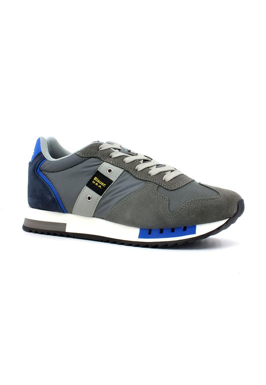 BLAUER Queens 01 Sneaker Uomo Grey Royal S3QUEENSS01 - Sandrini Calzature e Abbigliamento