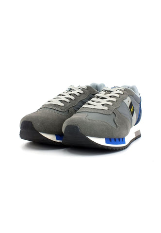 BLAUER Queens 01 Sneaker Uomo Grey Royal S3QUEENSS01 - Sandrini Calzature e Abbigliamento
