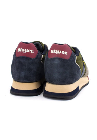BLAUER Queens 01 Sneaker Uomo Military Navy F2QUEENS01 - Sandrini Calzature e Abbigliamento