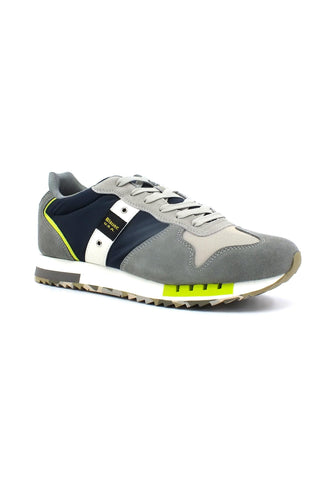 BLAUER Queens 01 Sneaker Uomo Navy Grey S3QUEENS01 - Sandrini Calzature e Abbigliamento