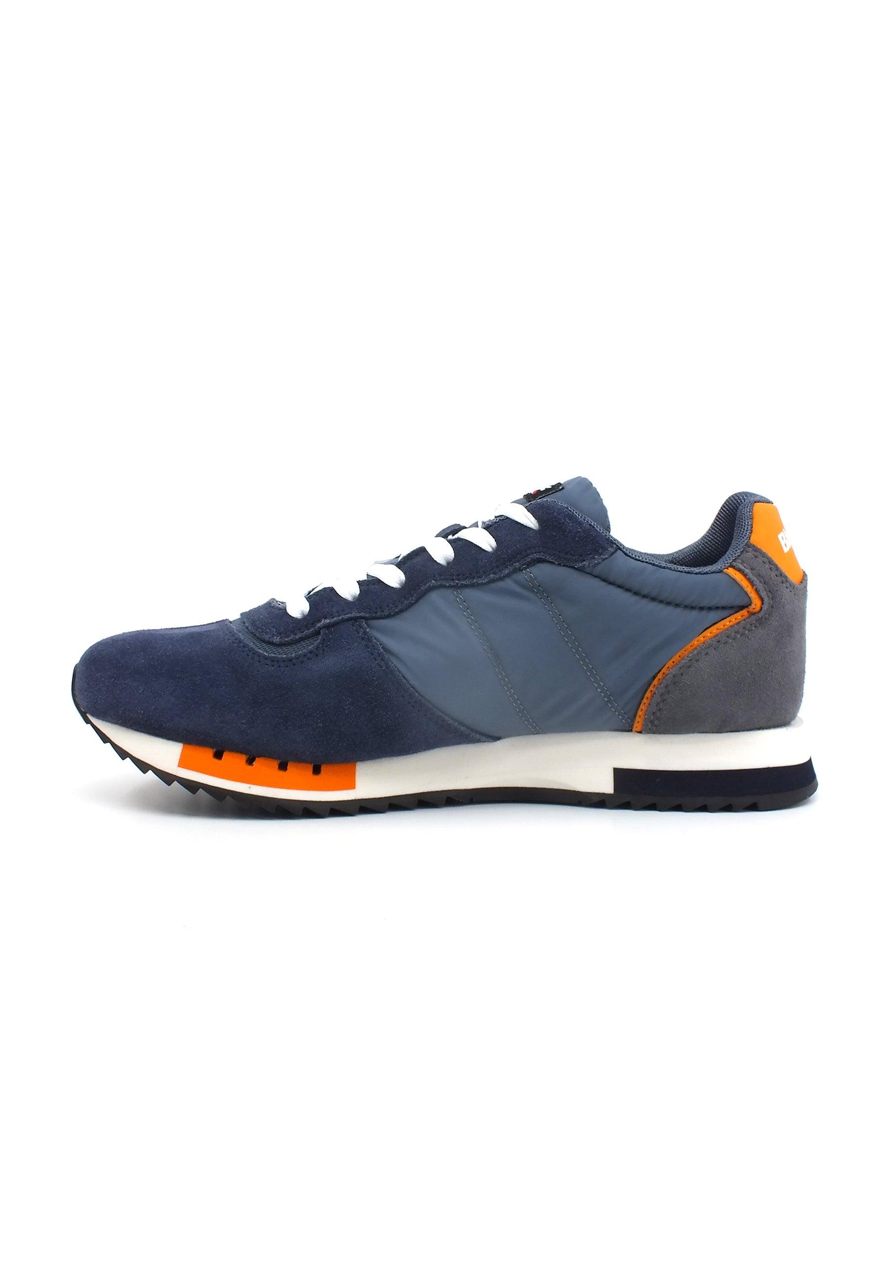 BLAUER Queens 01 Sneaker Uomo Navy Orange S3QUEENS01 - Sandrini Calzature e Abbigliamento