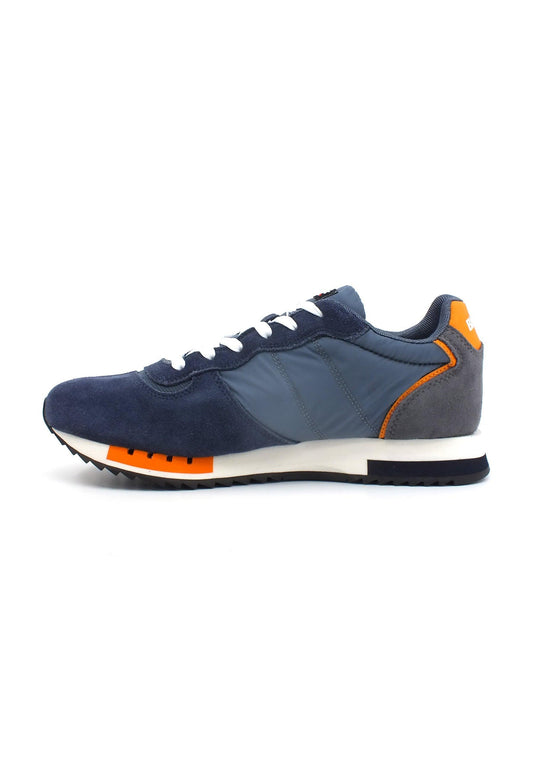 BLAUER Queens 01 Sneaker Uomo Navy Orange S3QUEENS01 - Sandrini Calzature e Abbigliamento