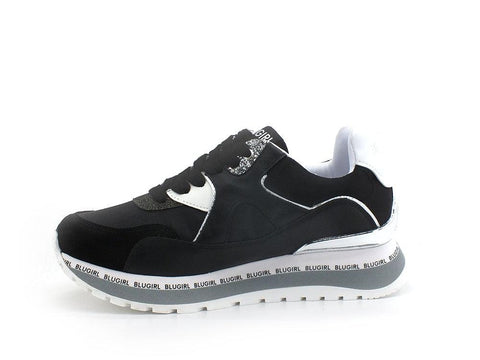 BLUGIRL Blumarine Babe 01 Sneaker Calf Black Nero 6A2513PX181 - Sandrini Calzature e Abbigliamento