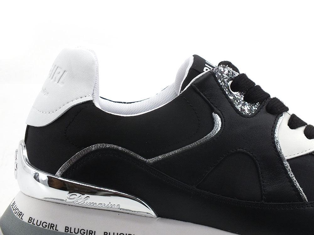 BLUGIRL Blumarine Babe 01 Sneaker Calf Black Nero 6A2513PX181 - Sandrini Calzature e Abbigliamento