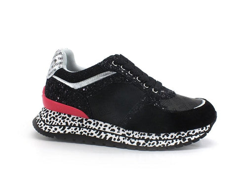 BLUGIRL Blumarine Babe 03 Sneaker Glitter Black 6A2517PX106 - Sandrini Calzature e Abbigliamento