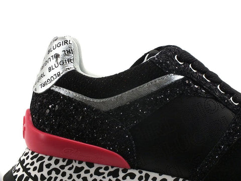 BLUGIRL Blumarine Babe 03 Sneaker Glitter Black 6A2517PX106 - Sandrini Calzature e Abbigliamento