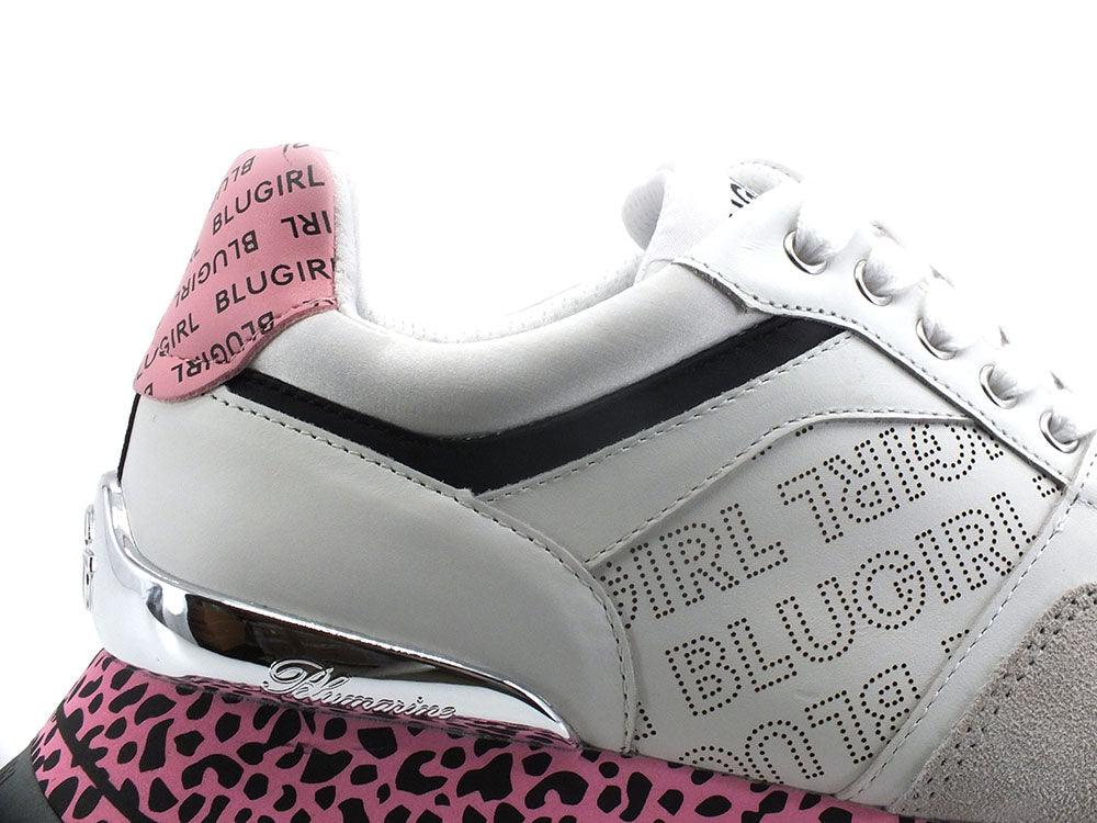 BLUGIRL Blumarine Babe 03 Sneaker Glitter White Milk 6A2517P0304 - Sandrini Calzature e Abbigliamento