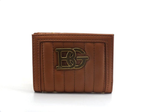BLUGIRL Blumarine Ecs S Portafoglio Bifold Logo Marrone Castano PA2028E0010 - Sandrini Calzature e Abbigliamento