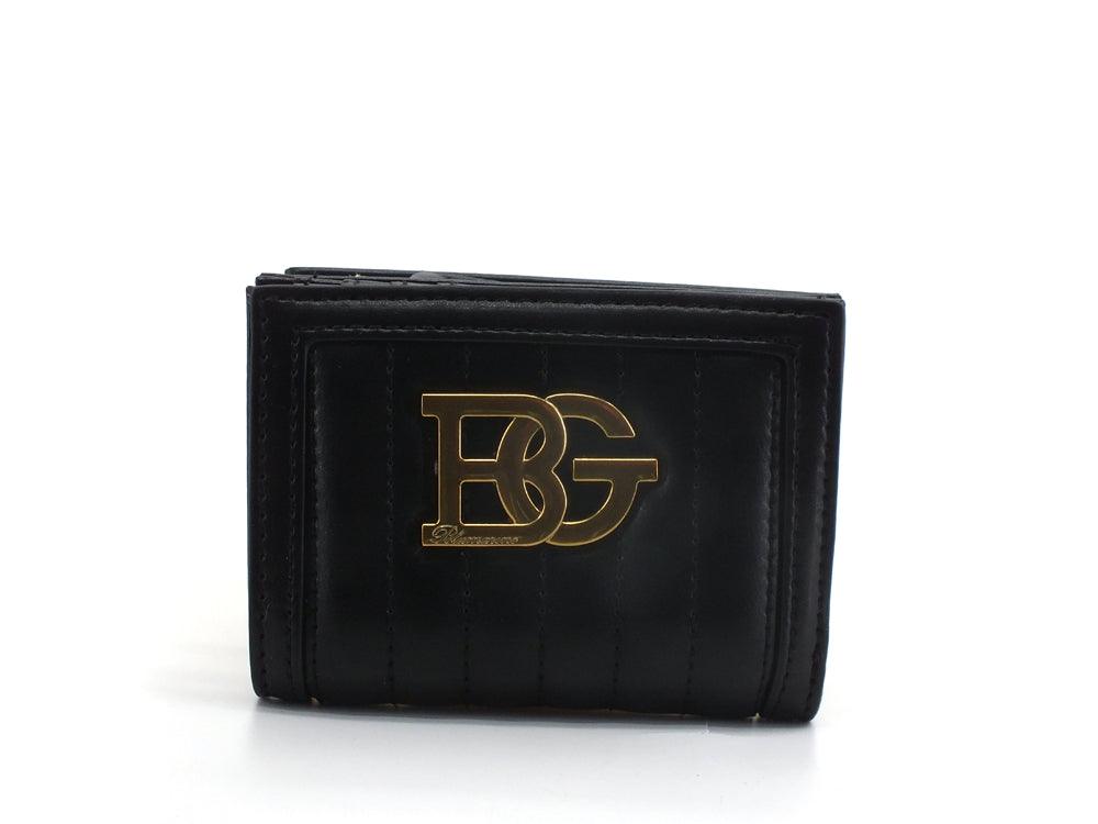 BLUGIRL Blumarine Ecs S Portafoglio Bifold Logo Nero PA2028E0010 - Sandrini Calzature e Abbigliamento