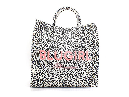 BLUGIRL Borsa Ecs M Shopping Bag Maculato Off White PA2001E0419 - Sandrini Calzature e Abbigliamento