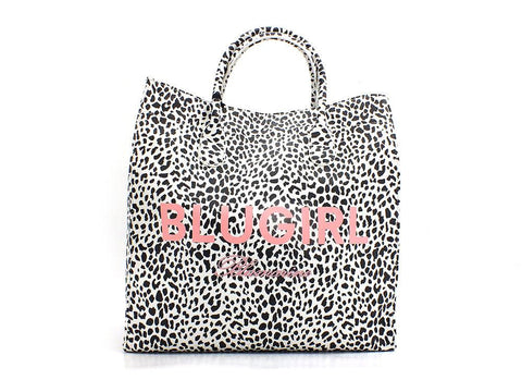 BLUGIRL Borsa Ecs M Shopping Bag Maculato Off White PA2001E0419 - Sandrini Calzature e Abbigliamento