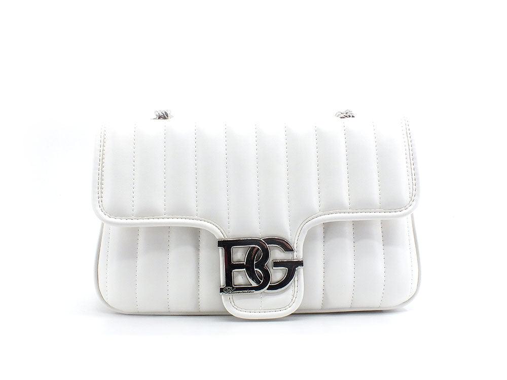 BLUGIRL Ecs M Crossbody Borsa Tracolla Marrone Off White Bianco PA2030E0006 - Sandrini Calzature e Abbigliamento